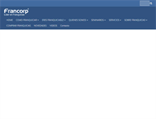 Tablet Screenshot of francorp.com.ar