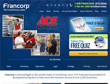 Tablet Screenshot of francorp.com